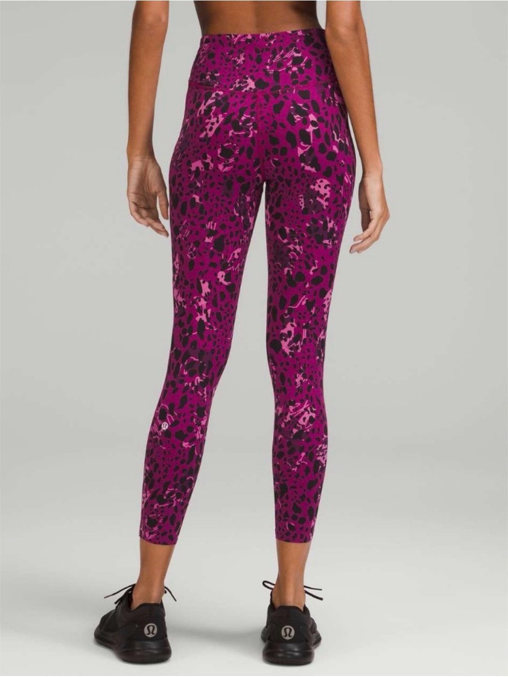 Lululemon Base Pace High-Rise Running Tight 25"Cheetah Magenta Purple Multi 6